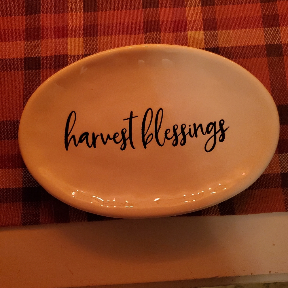 Harvest Blessings plate